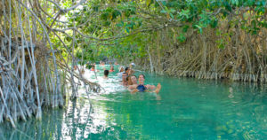 Sian Muyul floating Voyager au Yucatan famille