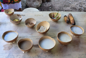 corn-based drinks sacred drinks mayas in yaxunah yucatan